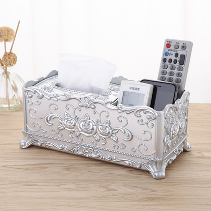 Boîte à mouchoirs en acrylique, porte-serviettes universel de luxe européen et , décoration d'hôtel, maison, bureau, KTV: Jaune clair