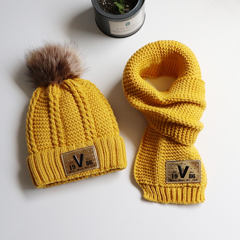 Set Van 3 Baby Sjaals Voor Middelbare Scholieren En 2 Kinderen Hoeden, Sjaals En Handschoenen Voor De Winter Jongens