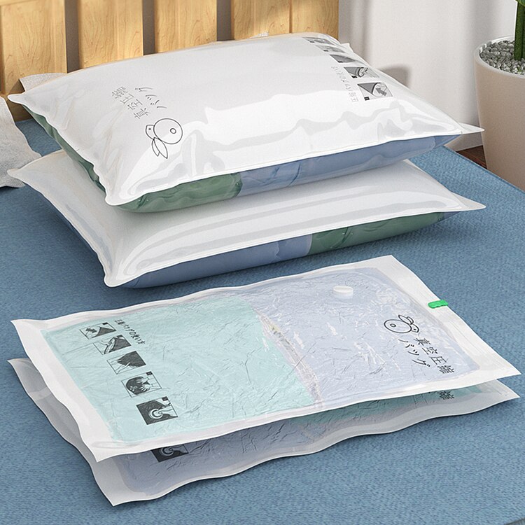 Bequem Vakuum Taschen Transparent Kleidung Quilt Saving Raum Paket Reise Kompression Startseite Organizer Zubehör Liefert