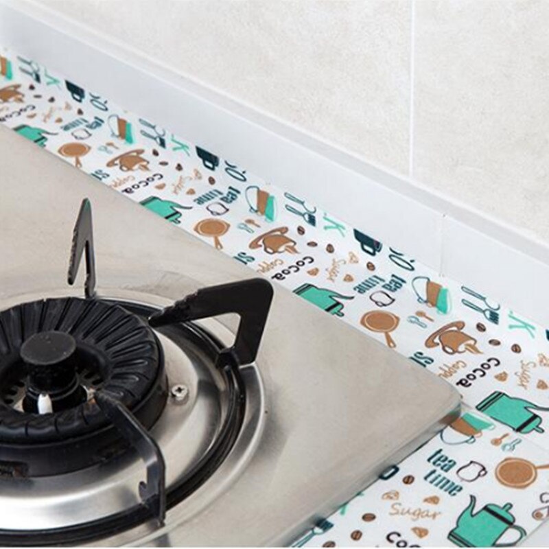 Cinta autoadhesiva de absorción de humedad para lavabo de cocina, adhesivo impermeable para fregadero de baño, pegatinas de tela no tejida, 2,8 m x 80mm