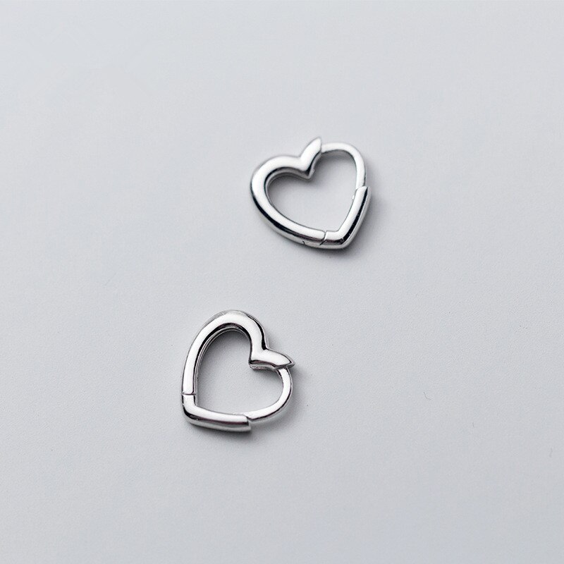 Pendientes Piercing con forma de corazón para mujer, aretes Brincos eh495 para de boda