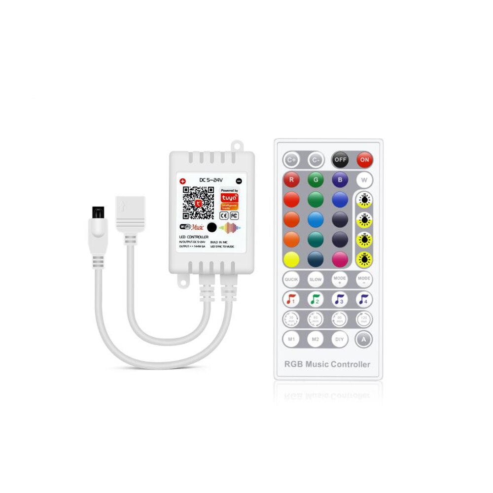 Tuya smart life rgb controller för led strip wifi fjärrkontroll arbete med google home alexa smart home led controller: Default Title
