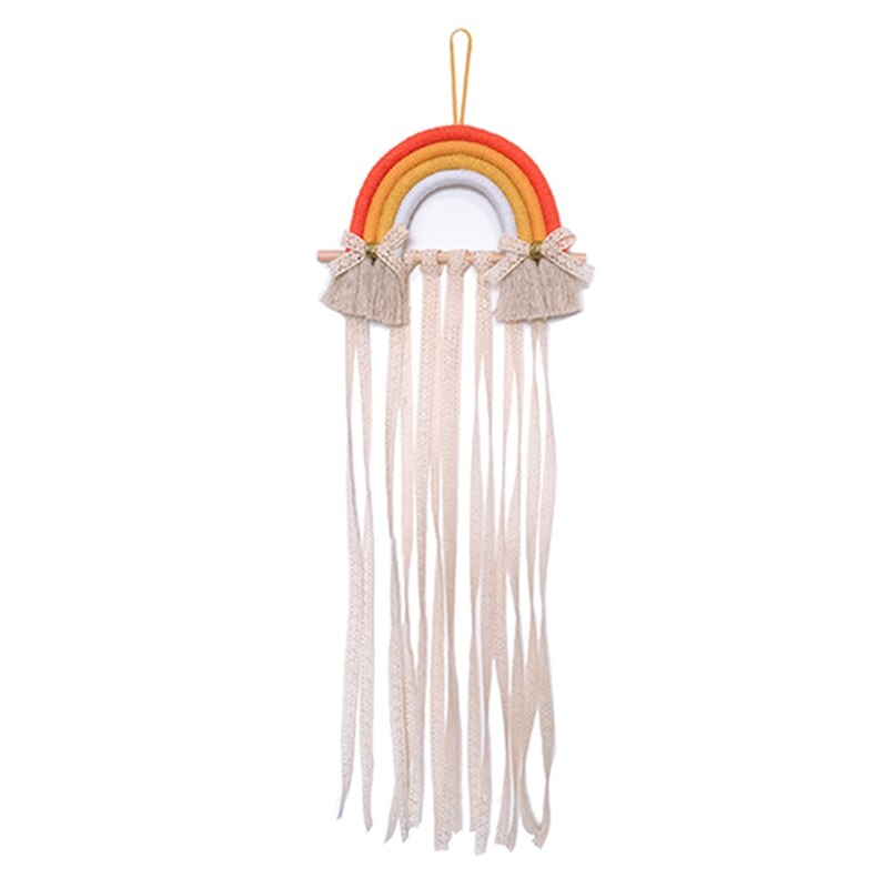 Ins Handgemaakte Decoratie Diy Macrame Opknoping Wandtapijten Regenboog Photo Props Home Decor Nursery Decor Nordic Kinderkamer: S9