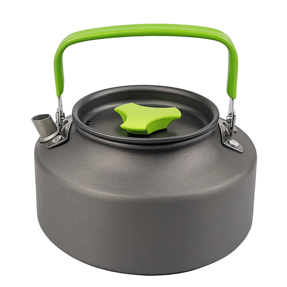 Camping Kookgerei Kit Wandelen Gebruiksvoorwerpen Pan Servies Picknick Theepot Pot Koekenpan Camping Draagbare Outdoor Apparatuur