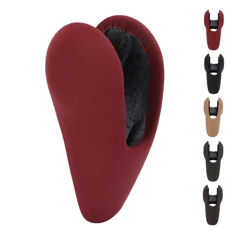 Autocollant pour pommeau de levier de vitesse, garniture en cuir, sensation de main confortable, pour accessoire d&#39;intérieur de voiture