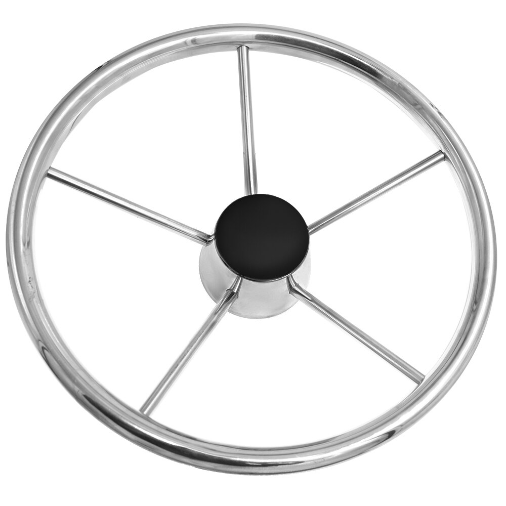 Boat accessories marine 11'' Boat Stainless Steel 5 Spokes Steering Wheel 280mm Dia for Marine Yacht