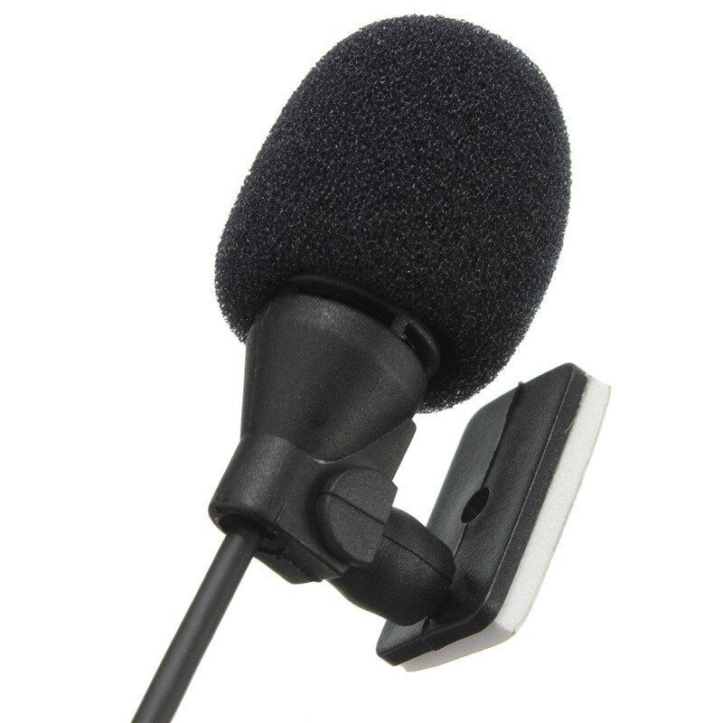 Ekstern clip on revers mini mikrofon mikrofon 3.5mm stik til bilradio stereo