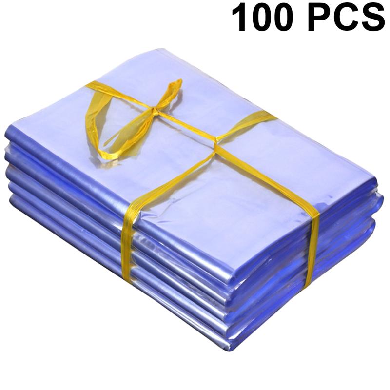 Cubierta antipolvo para zapatos, bolsas de película retráctil de PVC para embalaje de zapatos al aire libre, sellado térmico, 100 Uds.