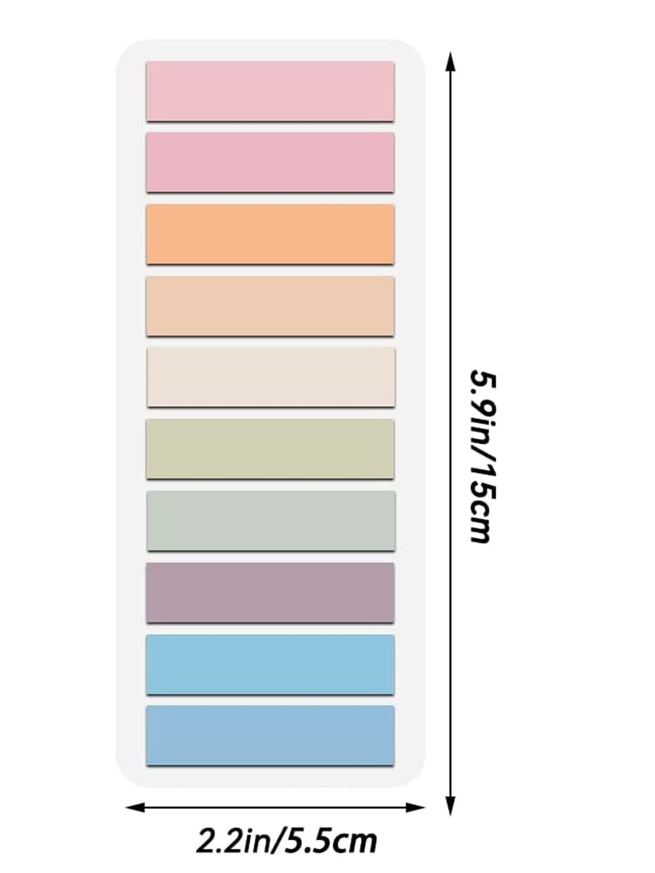 Onglet d'index collant de couleurs mélangées, onglet d'index polyvalent Simple pour le marquage des pages, Classification du fichier 6 pièces