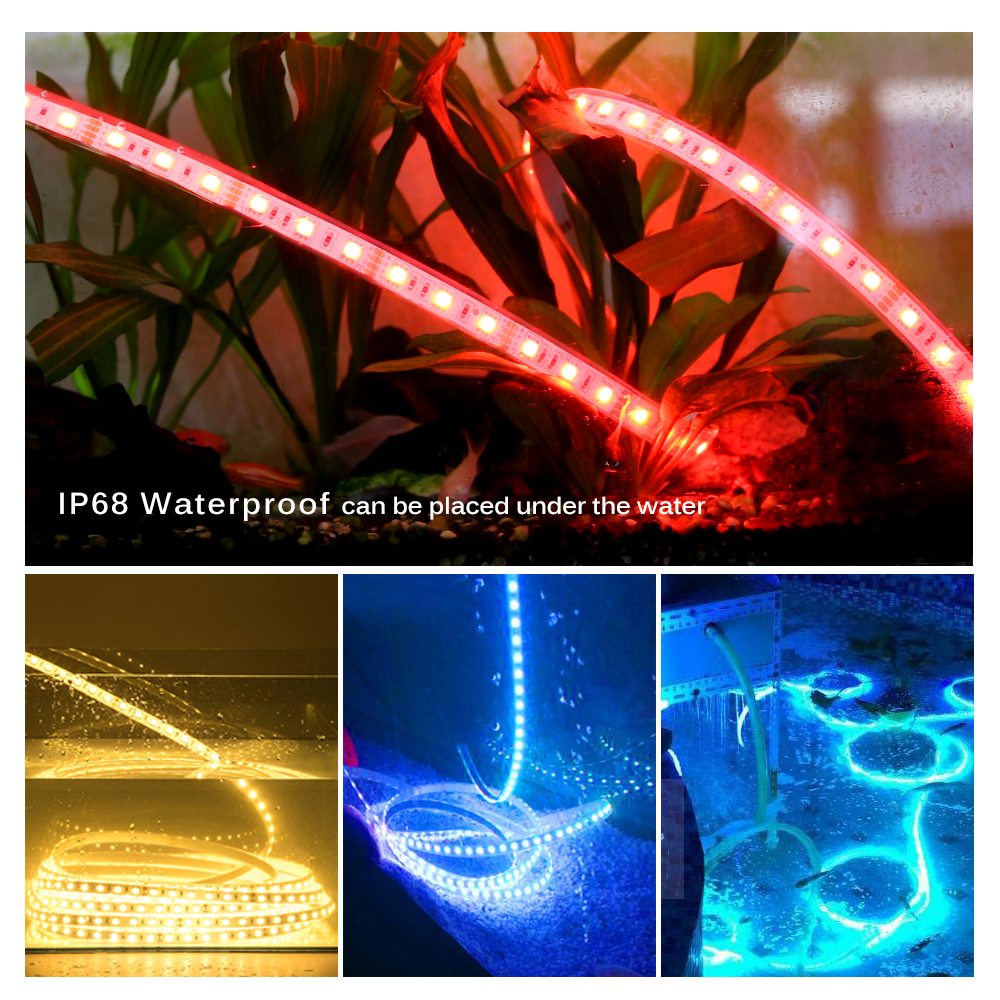 IP67 IP68 Waterdichte Led Strip 5050 DC12V Onderwater & Outdoor Veiligheid Rgb Led Strip Licht 300Leds 60leds/M 5 M/partij