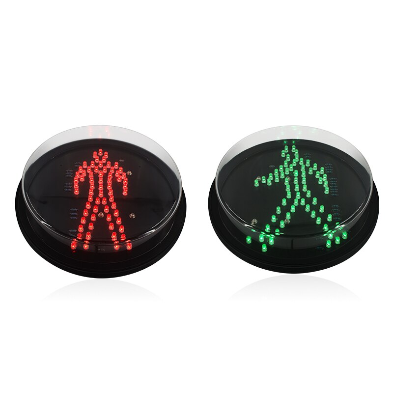 8 pulgadas rojo verde peatonal semáforo led núcleo para cruce de cebra