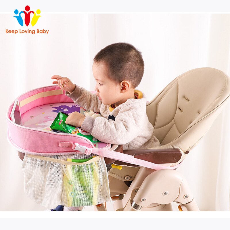 Table Portable pour bébé, pour poussette, support de poussette, bureau de nourriture, étanche, , siège de voiture, plateau de rangement, jouet pour enfants