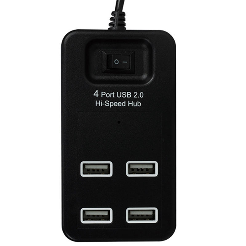 4 puertos USB Splitter expansión de alta velocidad multifunción 2,0 Centro de Extensión adaptador para escritorio PC Laptop