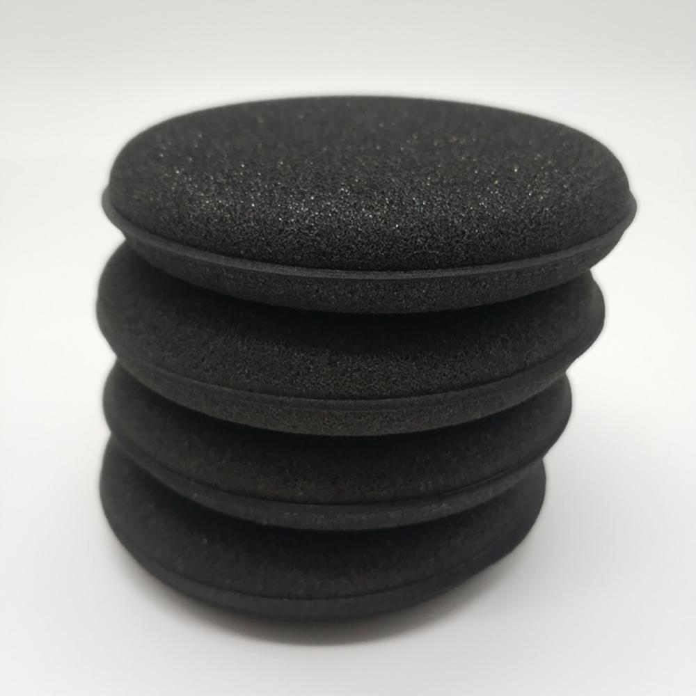 12Pcs Ultra Thick High Density Foam Sponge Auto Detailing Applicator Pad Best For Waxing and Polishing Black