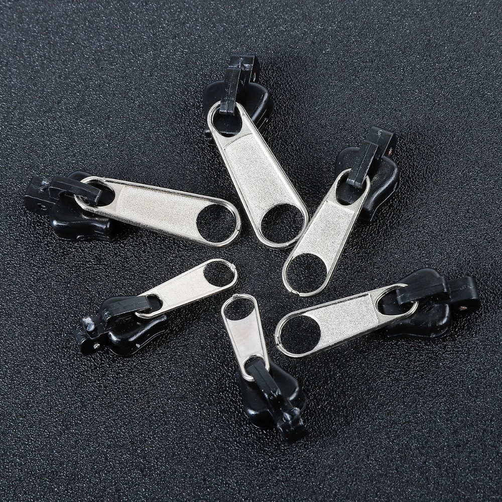 Universal Instant Fix Zipper Repair Kit Replacement Zip Slider Teeth 6pcs/3sizes/set Rescue Zippers For Clothes Bag