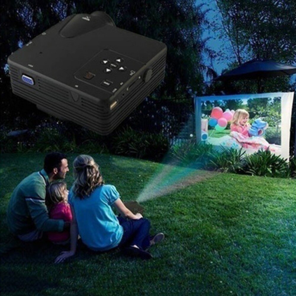 UC28 + Mini projecteur Portable 1080P HD Home cinéma cinéma Interface HDMI améliorée dispositif de divertissement à domicile lecteur multimédia