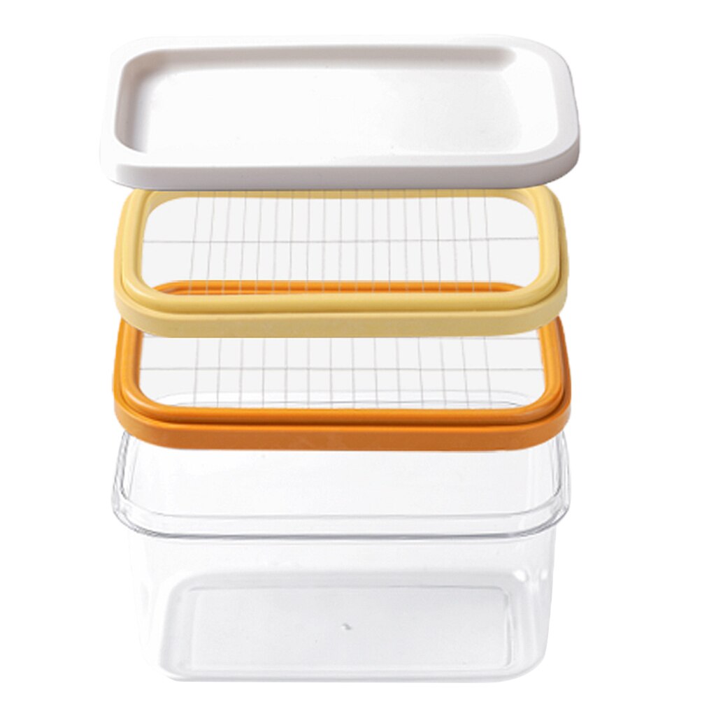 2 en 1 beurre trancheuse conteneur beurre plat beurre gardien conteneur avec couvercle 2 TYPE: Double Layer