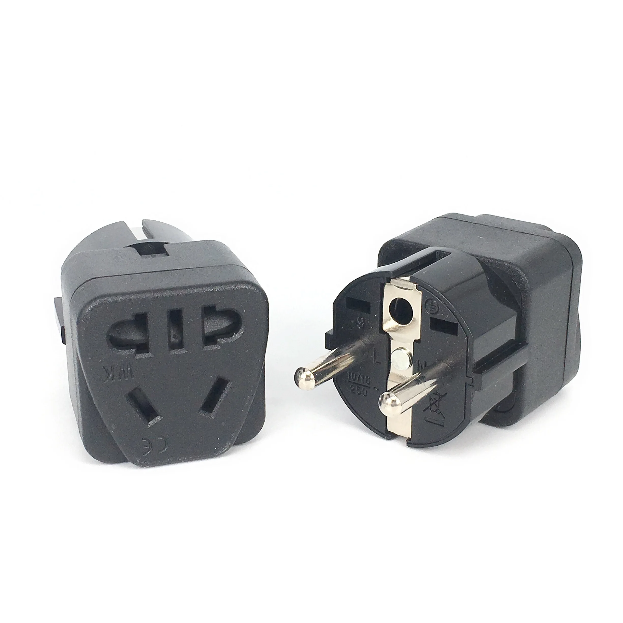 1 stuk eu-reisstekker 2 in 1 euro europese naar chinese  au 2 -polige universele reisadapter stekker converter stopcontact kleine stekker