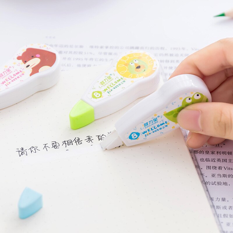 Cartoon lovely correction tape school writing correction tape writing errors can be modified student tool correction tape