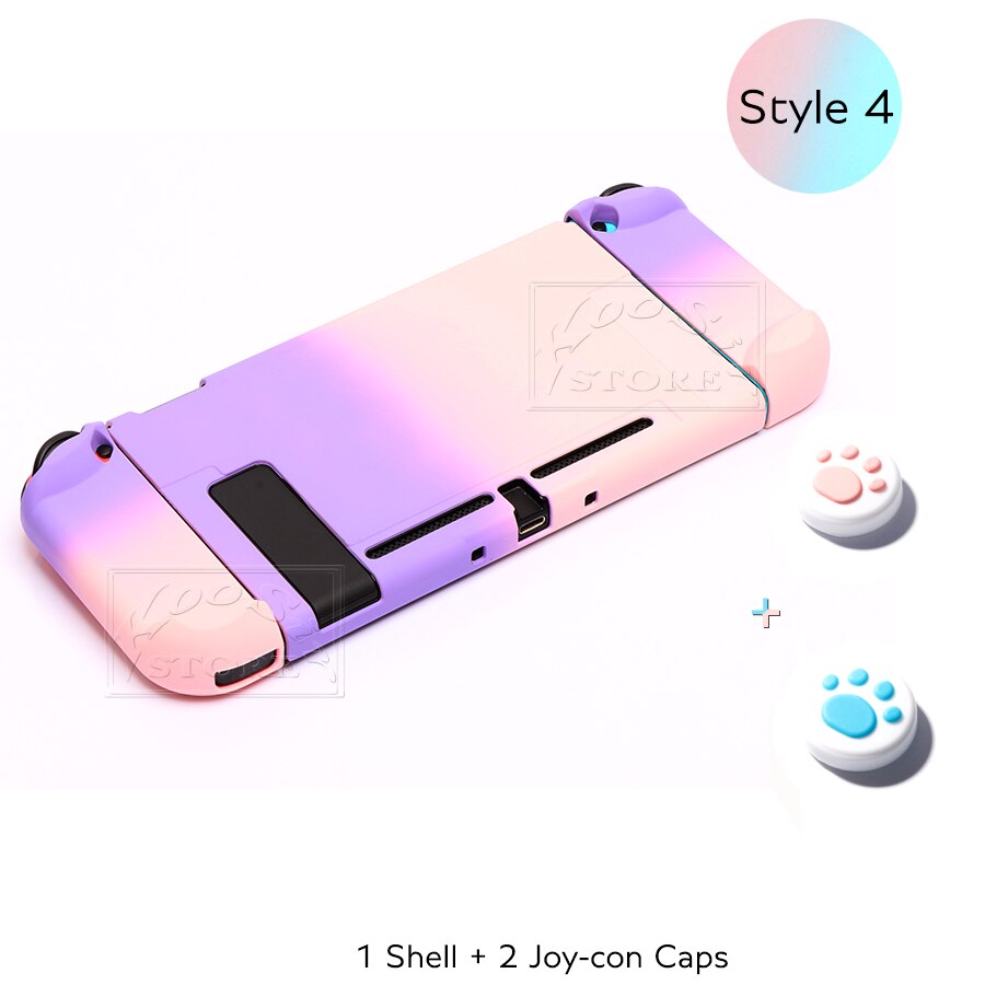 Funda desmontable bonita para Nintendo Switch, funda estilo bolso de piel dura con carcasa rosa para Nintendo Switch y Joy-con: Style 4