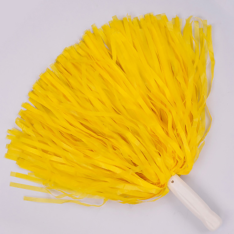 1PC 25CM Cheer Dance Sport Competition Cheerleading Pom Poms Flower Ball For for Football Basketball Match Pompon Children Use: Burgundy