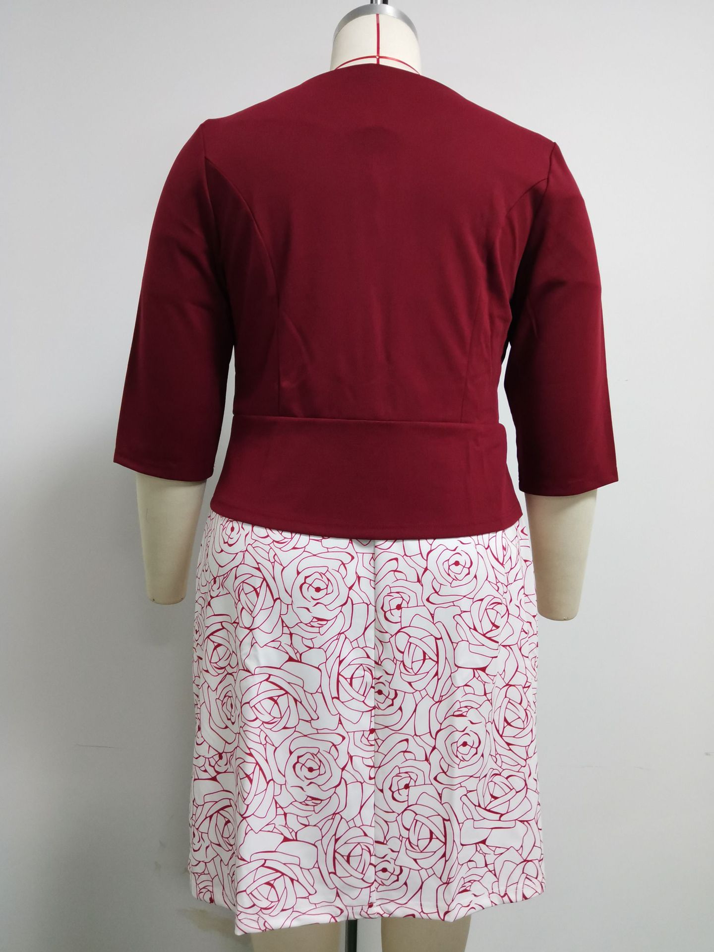 Plus Size Africa Dresses 2 Piece Set Coat Jacket And Dress OL Suit Spring Floral Print Maxi Dress African Outfit