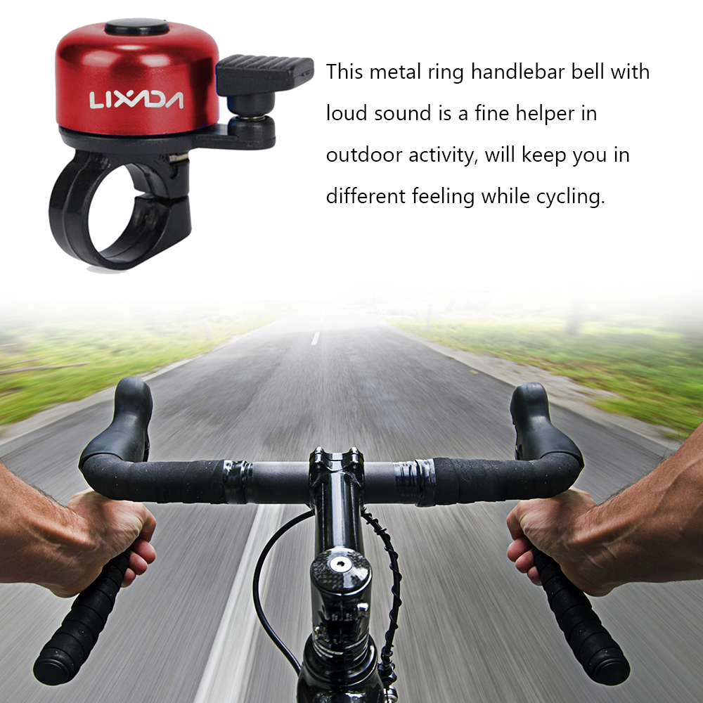 LIXADA-bocina de aleación para bicicleta de montaña, alarma de sonido para manillar de Ciclismo de seguridad, campana de Metal, accesorios para bicicleta