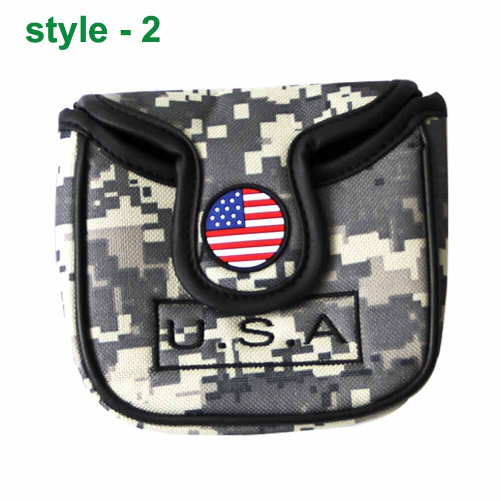1Pcs Golf Head Covers Nylon Club Accessories Golf Putter Cover Headcover for Blade Golf Club Head Covers Accessory: style 2