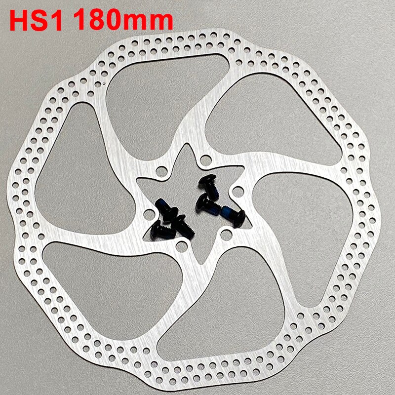 2Pcs G3 HS1 180Mm 160Mm 6 Inch Roestvrij Stell Rotor Schijfrem Voor Mtb Mountain Road Cruiser fiets Fietsonderdelen: HS1 180MM