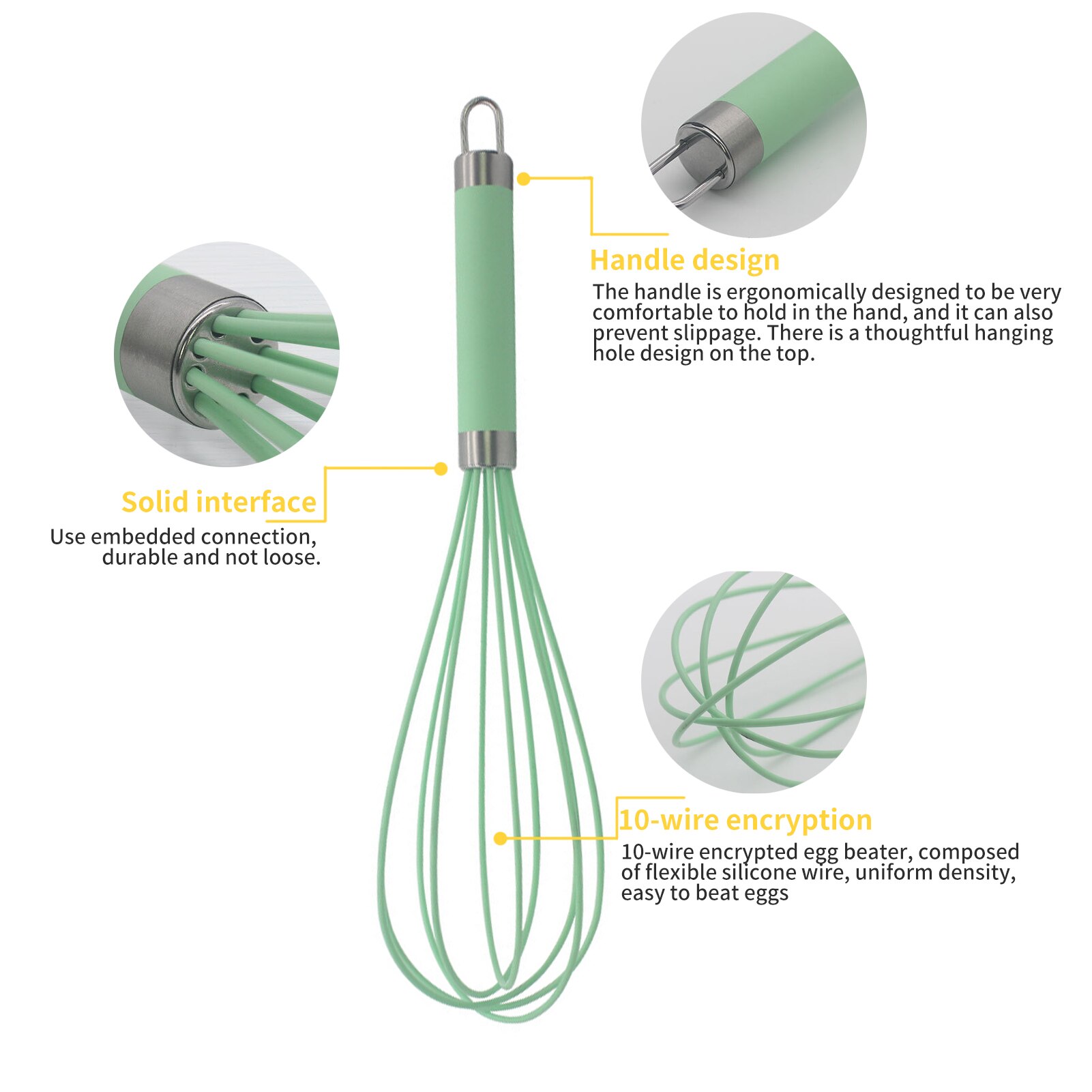 DIY Bread Making Tools Set Danish Dough Whisk+ Egg Beater Flour Coil Agitator Whisk Stick Oak Wood Handle Blender