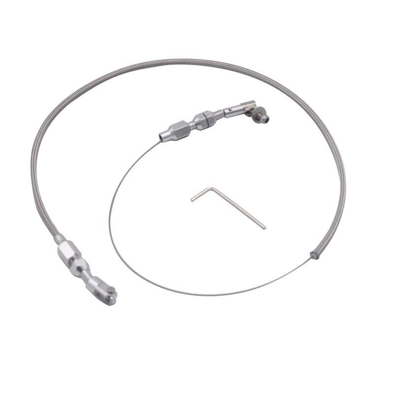24 Inch Throttle Cable Braided Stainless Steel Universal Accelerator for Mopar Ford GM Chevrolet: Default Title