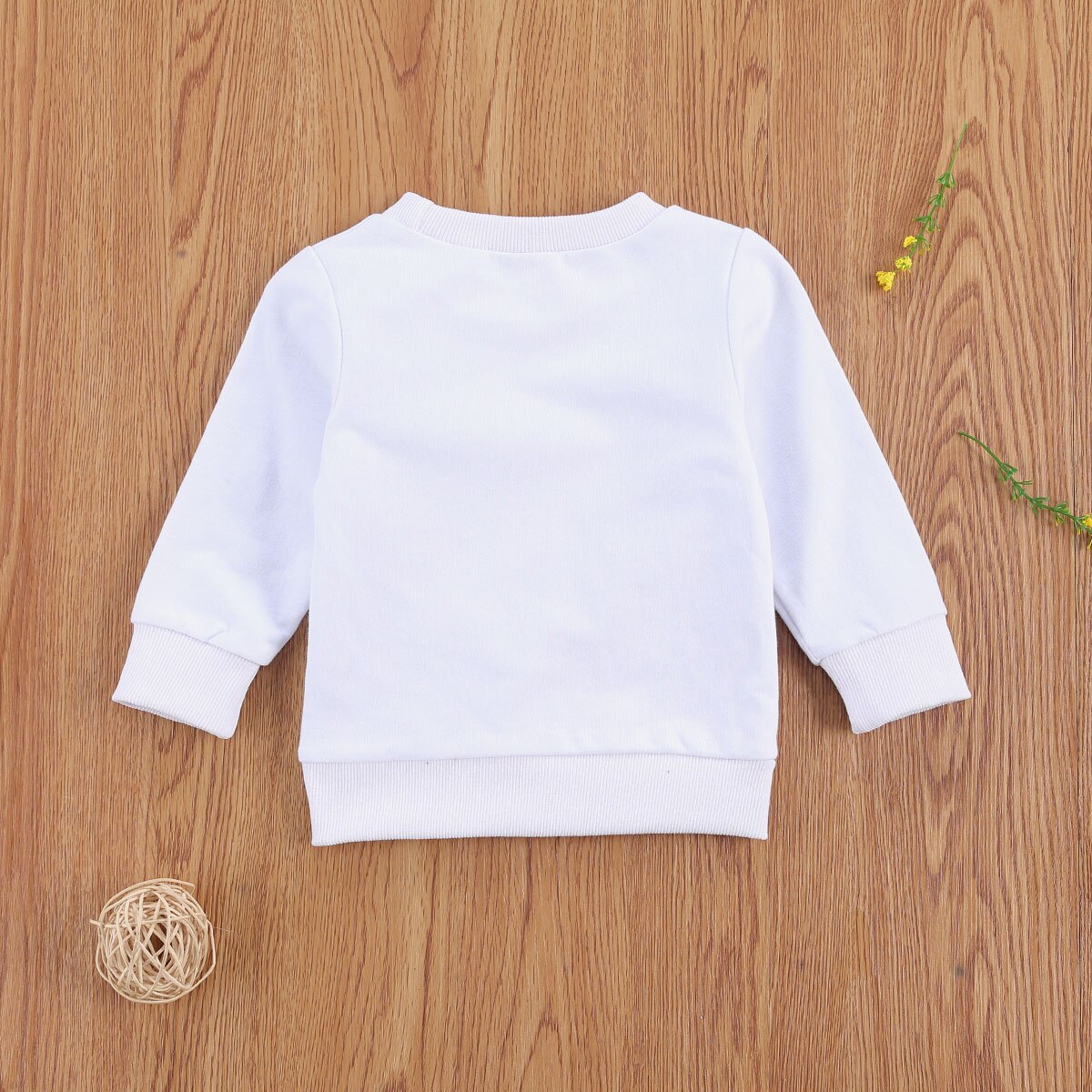 Sudadera con letras de algodón estampadas para niña y bebé, suéter con cuello redondo, ropa de otoño, 0-3 años