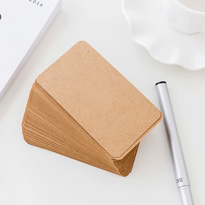 100 sheets / boxes DIY blank cards kraft paper blank postcards hand painted graffiti old card, cards small stationery