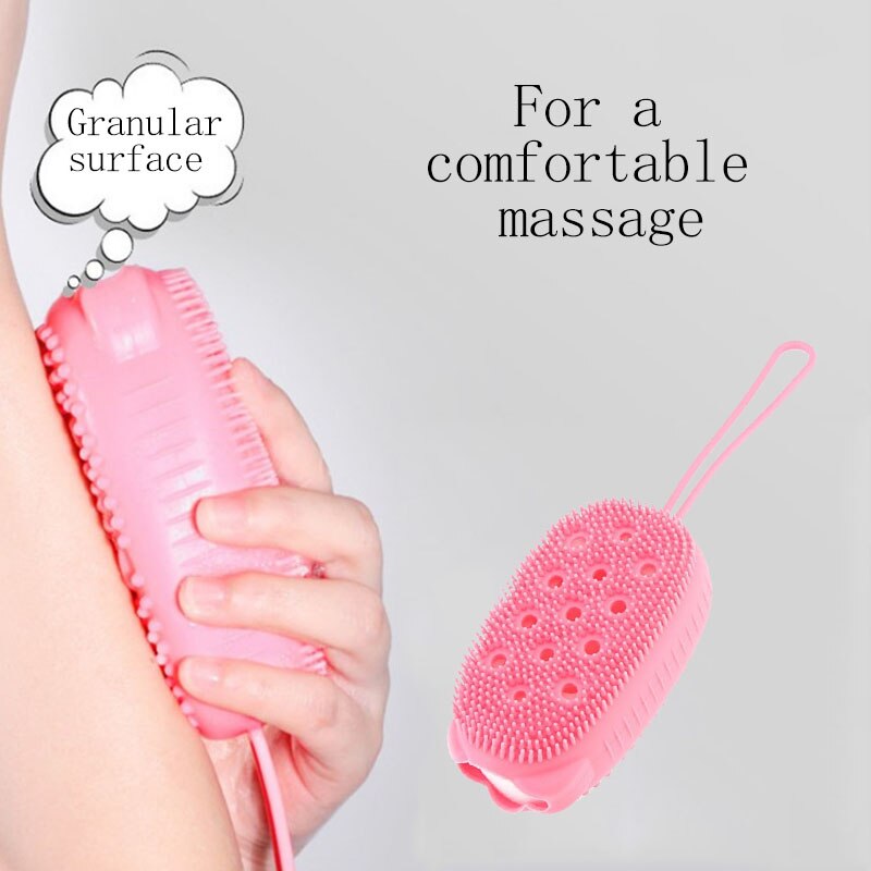 Corps douche frotter Massage éponge rapide moussant bain brosse salle de bain Silicone doux frottement Massage bulle bain éponge brosse