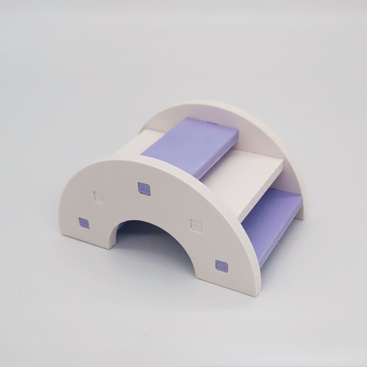 Escalera para hámster, puente de arcoíris, juguetes para mascotas, puente de plástico, juguetes colgantes, accesorios para jaulas de animales pequeños, producto bonito para para mascotas: naranja