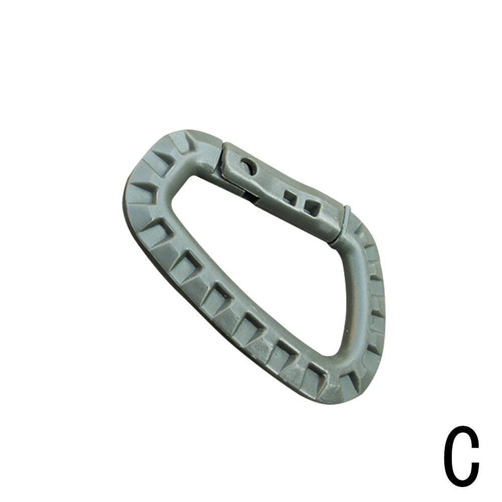Shackle Carabiner Clip Webbing Backpack Buckle Snap climb Mountain Climbing Outdoor Hike Lock Accessories W8L9: C Green