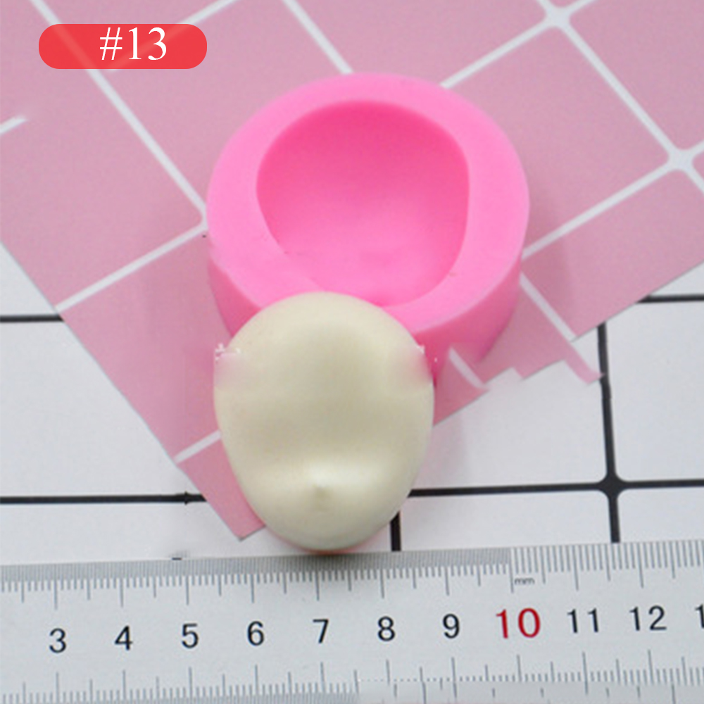 3d flickor prinsessan ansikte dam huvud tårta form docka huvud tårta choklad diy dekor silikon söt dockansikte stampo per fondente: 13