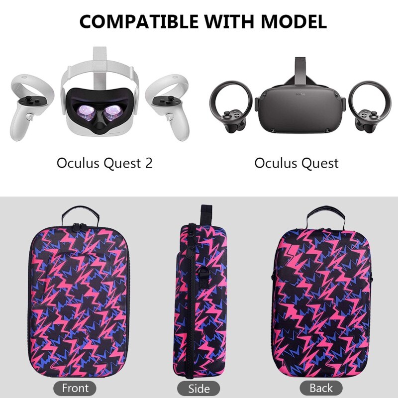 Hard Carrying Cover Protective Pouch Box Case Bag for -Oculus Quest 2 VR Glass
