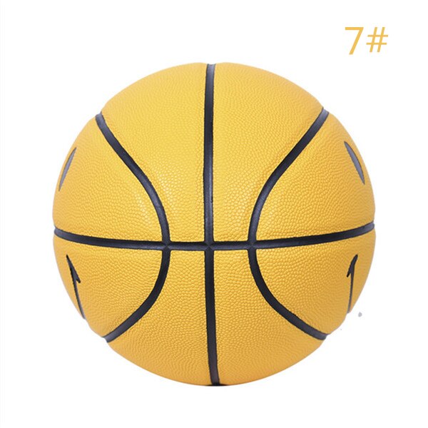 Men Youth 5#/7# Sports Basketball Smile Patterns Indoor Outdoor Training/Competition Basketballs Birthday: Yellow Size 7