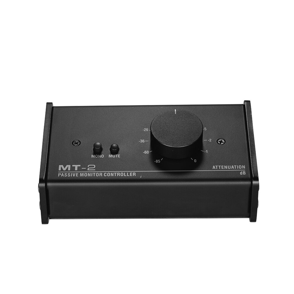 Mt -2 passiv monitor kontroller med xlr 3.5mm innganger utganger støtter dempningskontroll dempe funksjon verktøy