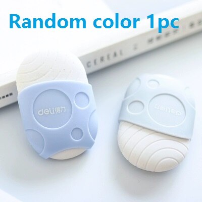 Safe Material TPR Eraser Pushing Type With Protect Cover White Pencil Eraser Kids Students Draw Sketch School Supplies 71084: 71084 1pc