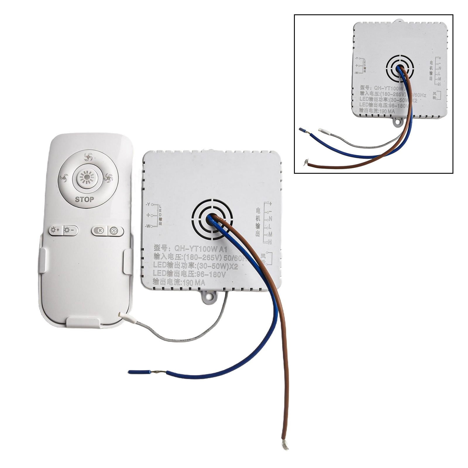 Bedroom Ceiling Fan Light Remote Control 100W Receiver Driver Accessories Common Ceiling Fan Remote Control Kit Replacement