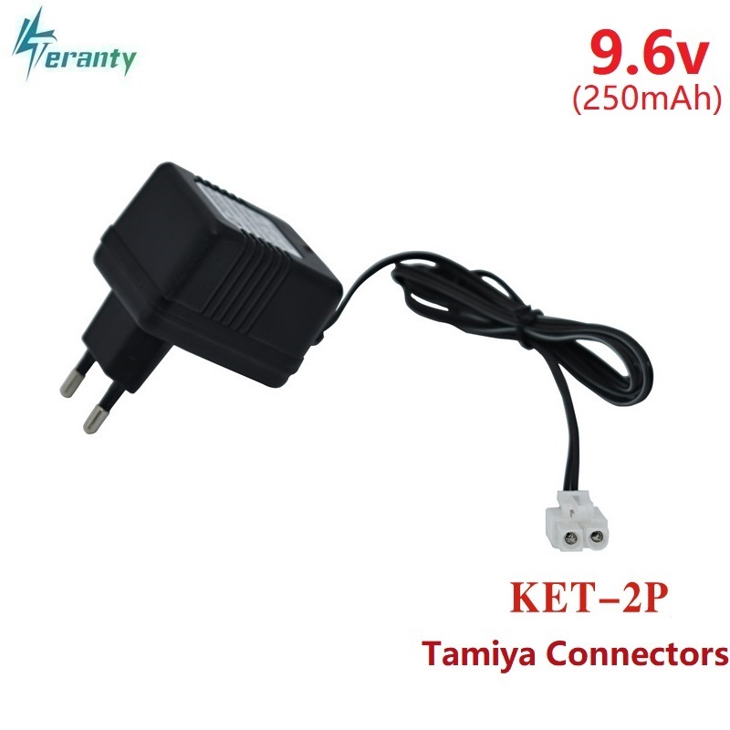 Chargeur 7.2v 9.6v pour batterie NiCd NiMH, entrée 100v-240v, sortie 7.2v 250ma avec prise Tamiya Kep-2p, prise 9.6v pour jouets RC