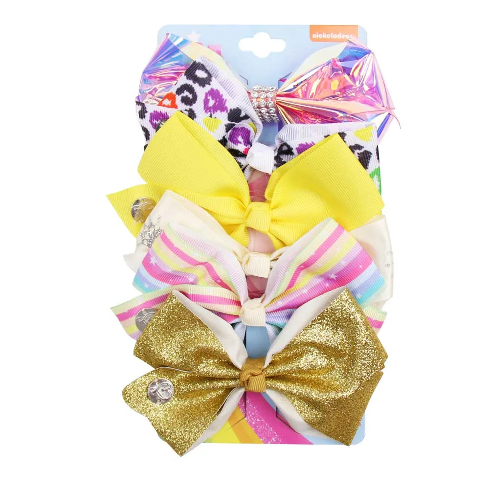 Ncmama-lazos de JOJO para niña, pinzas para el pelo, pasadores de agarre para el pelo, accesorios para el cabello de de , 5 ", 6 unids/set