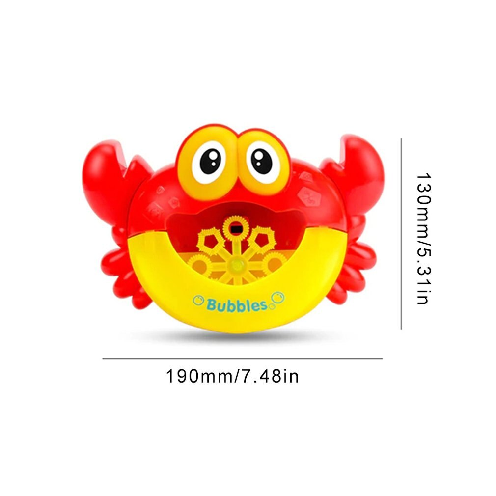 Funny Music Crab Bubble Blower Machine Electric Automatic Crab Bubble Maker Kids Bath