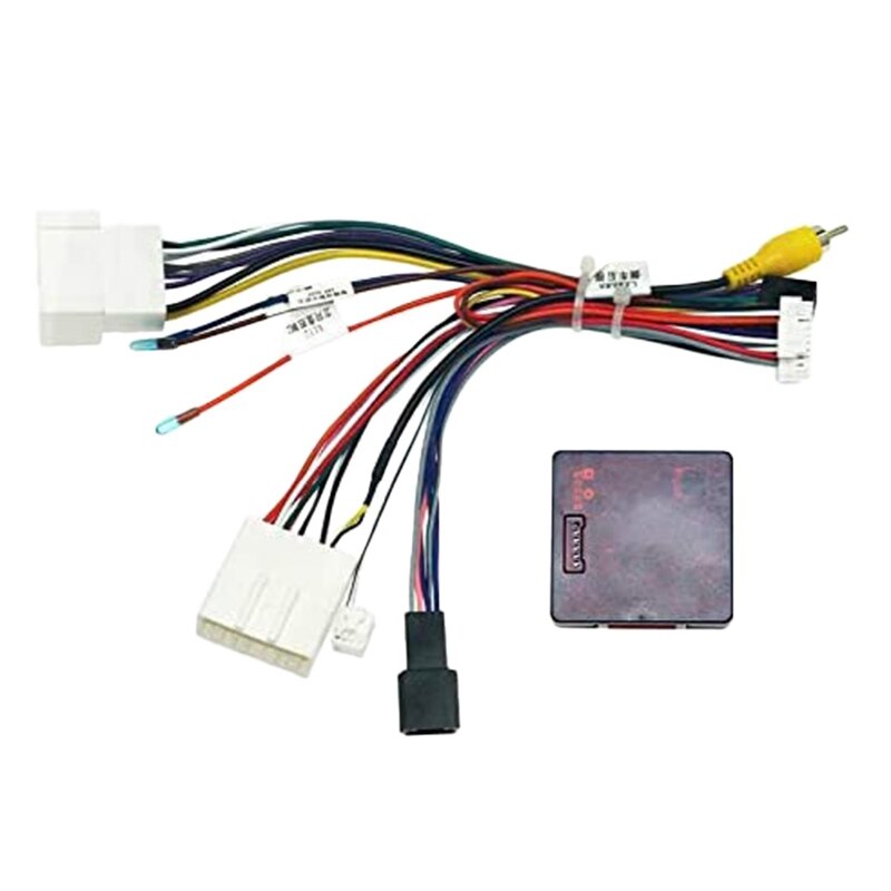 Auto 16PIN Audio Netsnoer Radio Kabelboom Met Canbus Box Voor Renault Captur Dacia Clio +