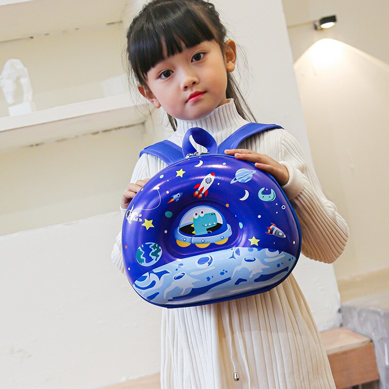 Zaini unicorno Cartoon anti-smarrimento per ragazze borse da scuola conchiglia per bambini zaino arcobaleno adorabile borsa Kawaii Mochilas Escolares: Blu