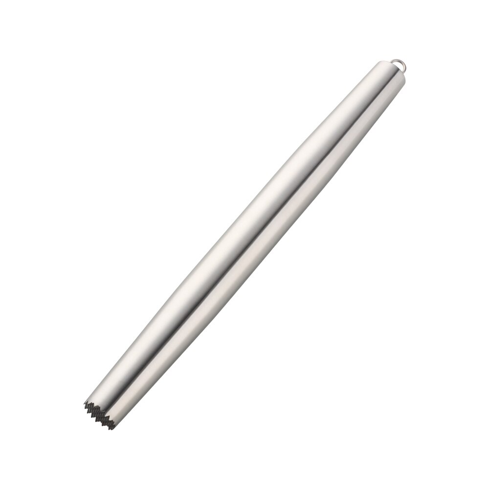 1Pc Stainless Steel Rolling Pin Kitchen Utensils Dough Roller Bake Pizza Noodles Cookie Dumplings Making Non-stick Baking Tool: New Silver-1pc