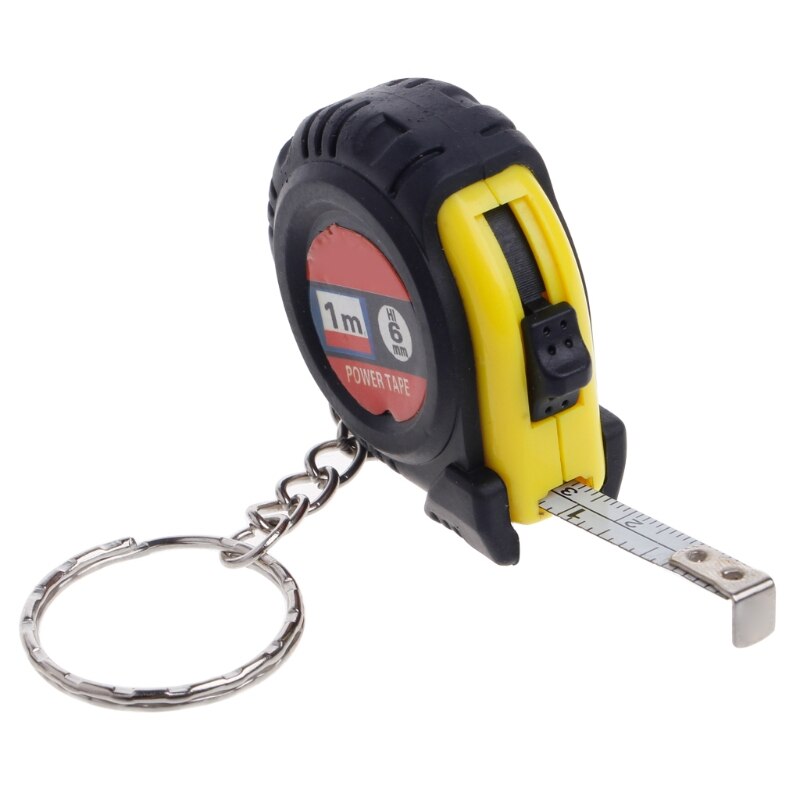 1 ud. Regla, cinta métrica Mini Portable Pull llavero de regla retráctil en forma de corazón cinta métrica