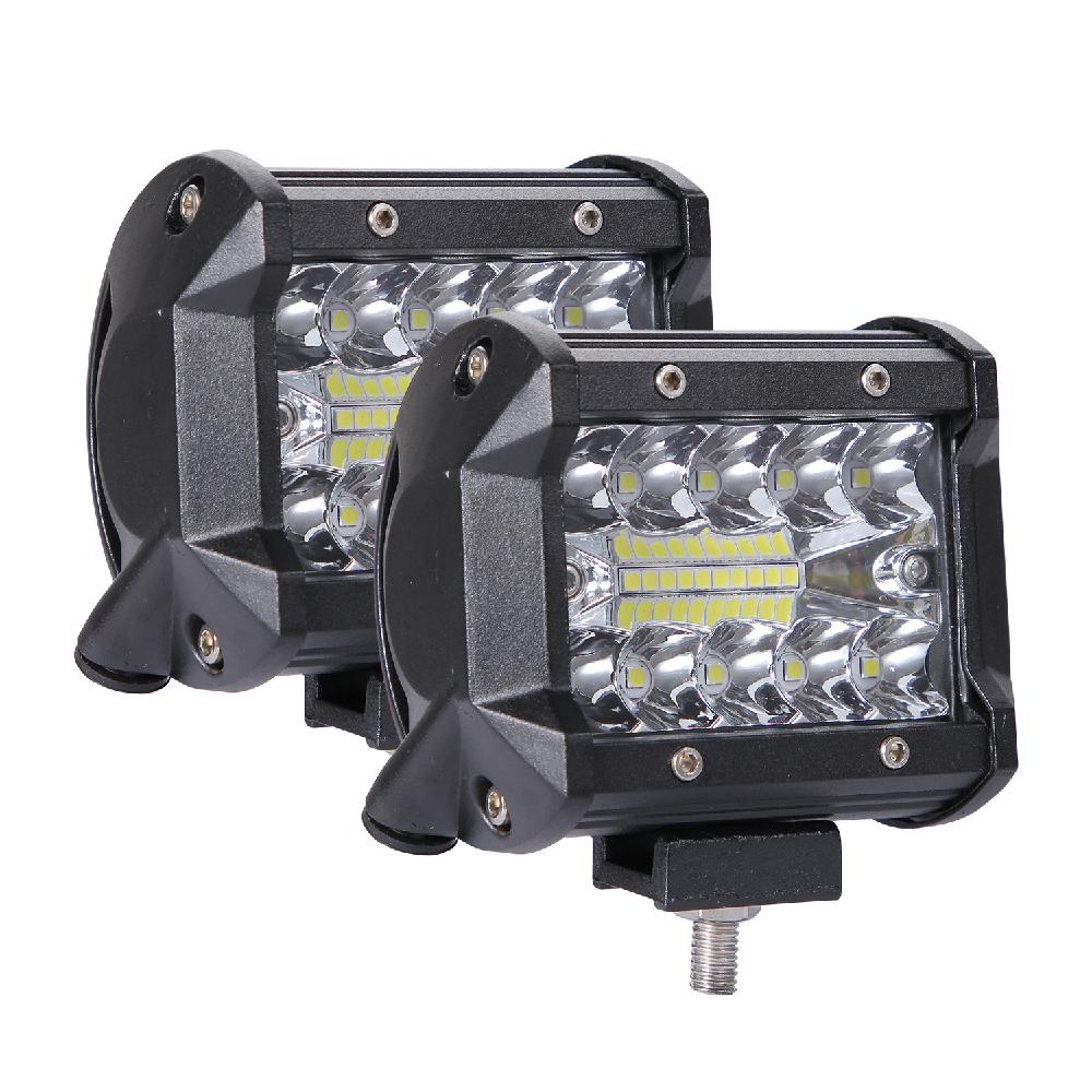 4in bil led arbejdslampe bar lampe til offroad båd traktor lastbil 4 x 4 suv tågelygte 12v 24v forlygte til atv led bar: 2 stk